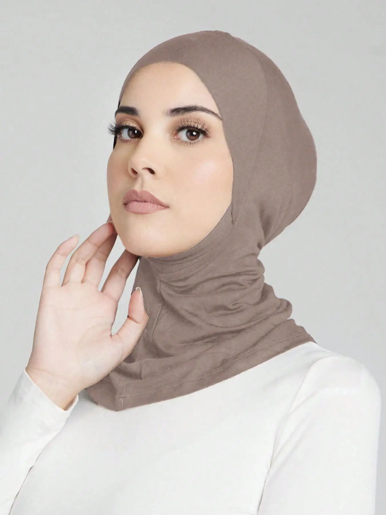 Women's Solid Color Instant Hijab, Modest Soft Chic Comfortable Hijab for Daily Wear, Fashionable Minimalist Accessories for Women & Girls