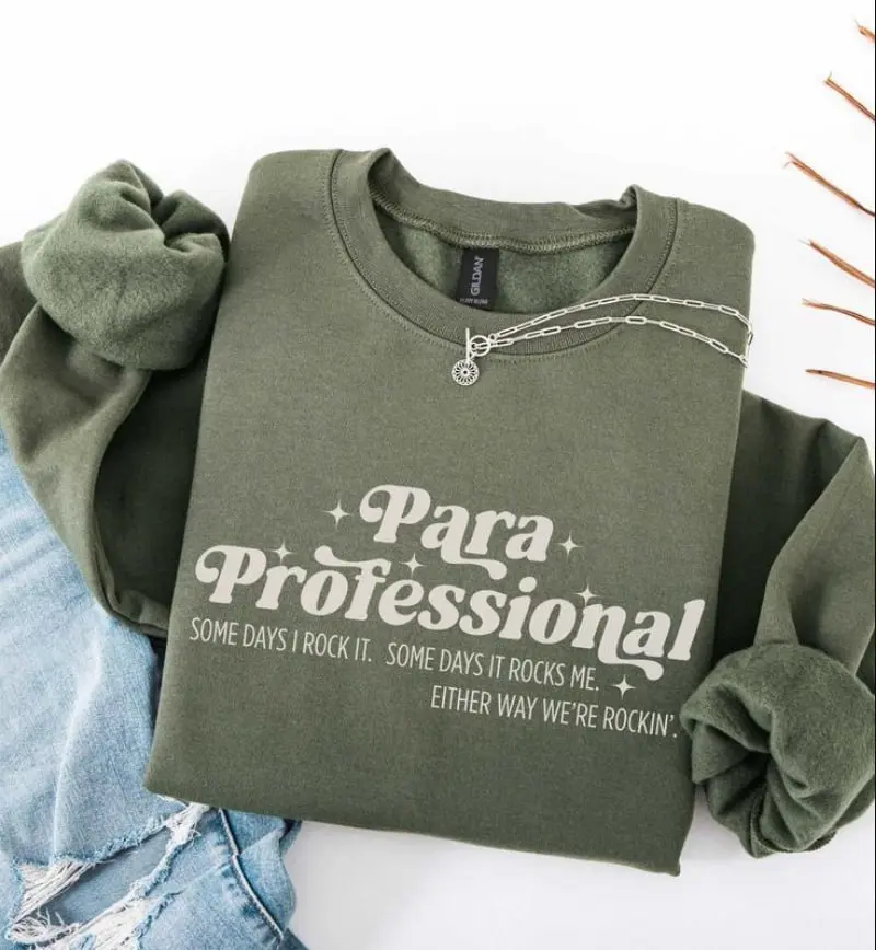 Paraprofessional Sweatshirt T-Shirt, Para Teacher Assistant Shirt, Retro Gift for Teacher Aide Retro Sweatshirt, Chaos Coordinator Shirt, Teacher Shirt, Gift For Her HPBD1