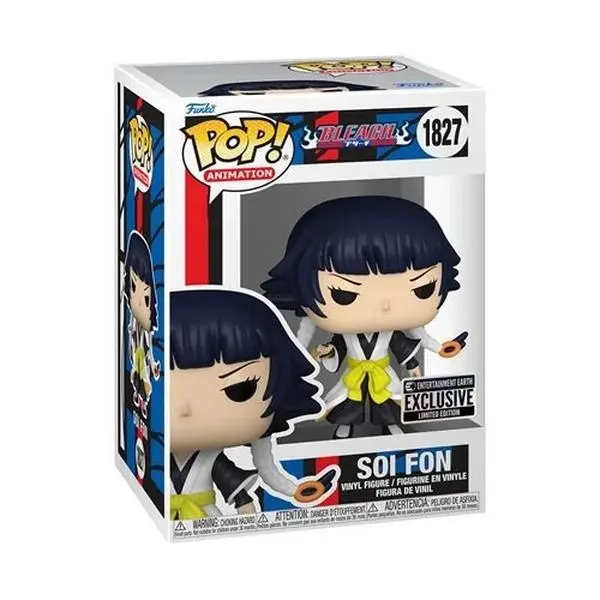 Funko Bleach Soi Fon Anime Character Vinyl Figurine - EE Exclusive #1827, Bleach Series Display Collectible for Enthusiasts