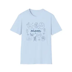 Floral Mom Sketch T-Shirt | Handlettered Mom, Floral Icons, Mother's Day