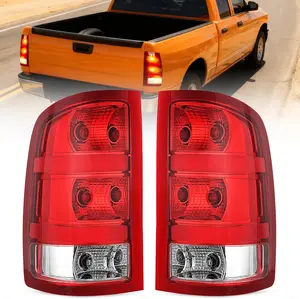 Nilight Truck Taillight Pair Assembly, High-Impact OE-Style Rear Lamp Replacement, Original-Fit Sealed Housing, Compatible with 2007-2013 GMC Sierra 1500, 2500HD, 3500HD (Driver & Passenger Side Brake Lights)