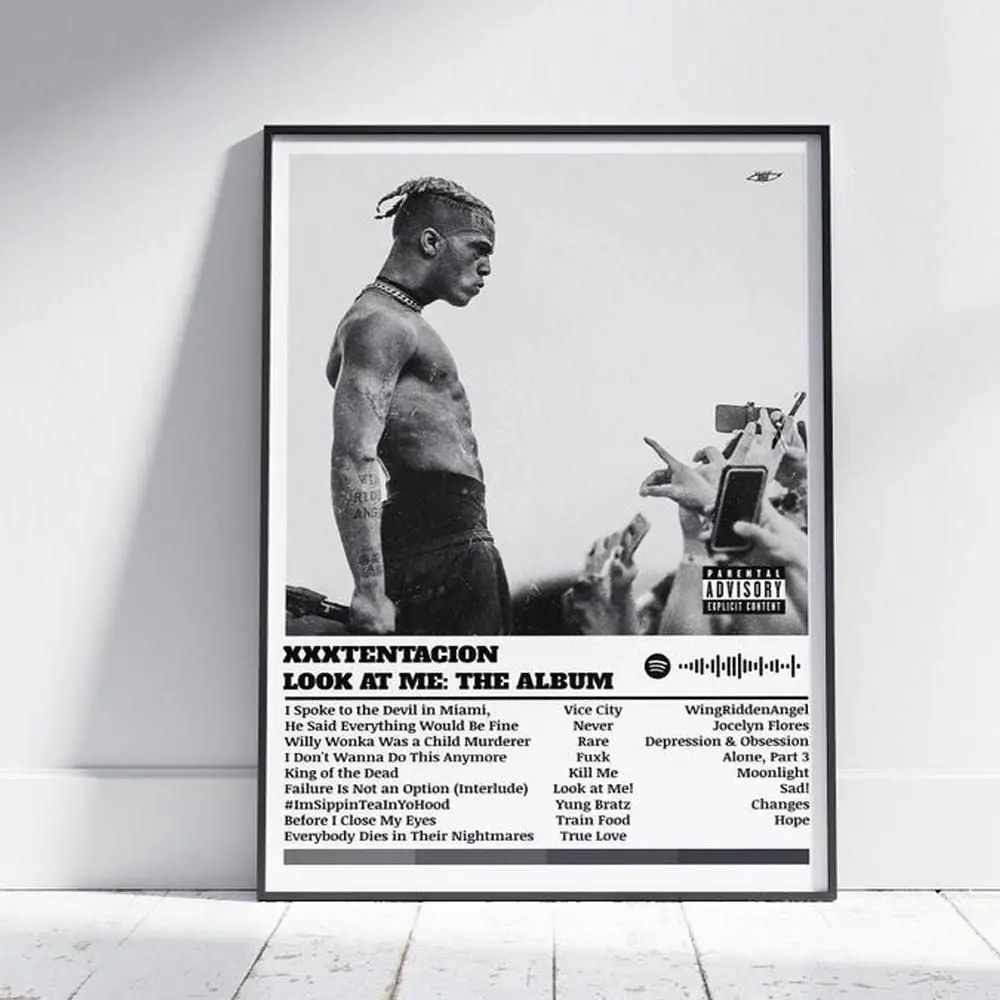 [40% OFF] [UNFRAMED]    XXXTENTACION Poster Print, Look At Me The Album Poster, Music Poster