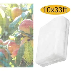 Garden Netting 10x33ft - Bird Protection Mesh Plant Cover for Vegetables, Trees & Flowers |Durable Barrier Screen Pests Fig