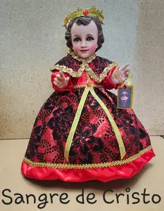 Vestido de Nino Dios de Sangre de Cristo Baby Jesus Dress Blood of Jesus