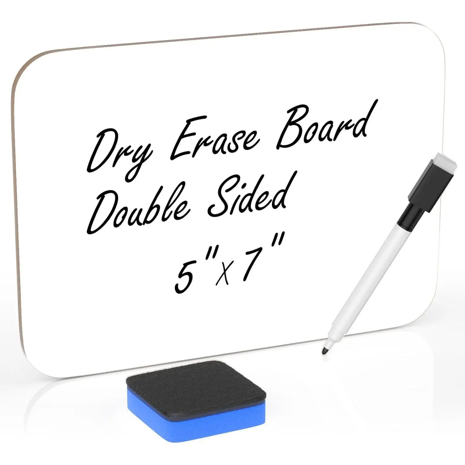 Small White Board Dry Erase 5x7 Inch Mini Whiteboard Small Dry Erase Board with Markers Erasers Double Sided Dry Erase Lapboards for Students Teachers School Supplies Meeting Voting  (1)