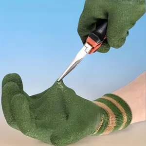 3 pairs of horticultural industrial Heavy Duty gloves, wear-resistant, Abrasion Resistant and puncture-resistant, high quality, washable, suitable for picking roses and gardening operations