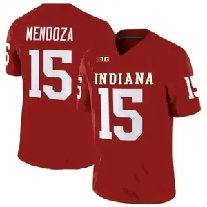 Indiana University #15 Fernando Mendoza Red College Football Jersey