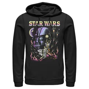 Men's Star Wars Darth Vader Luke Skywalker Collage Pull Over Hoodie