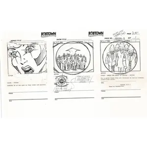 Jim Lee Wildc.a.t.s. Wildcats Production Animation Storyboard Nelvana 1994-5 D1-050