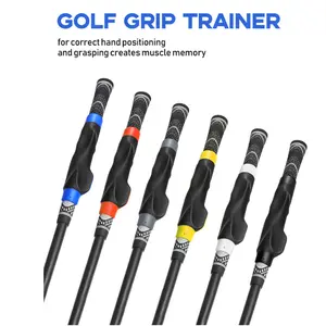 Beginners Golf Clubs Hand Grip Posture Correction Exerciser Club Covers Indoor And Outdoor Training Supplies mini Wheeled Baseball Bag with Fence Hook Multi-Coated Quick Moving Objective Lens Triple Pack of Premium Golf Balls Alignment Stick