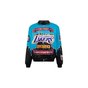 LA LAKERS CHAMPIONSHIP 2020 VEGAN LEATHER JACKET "LA LAKERS" NBA-201-LAK2020
