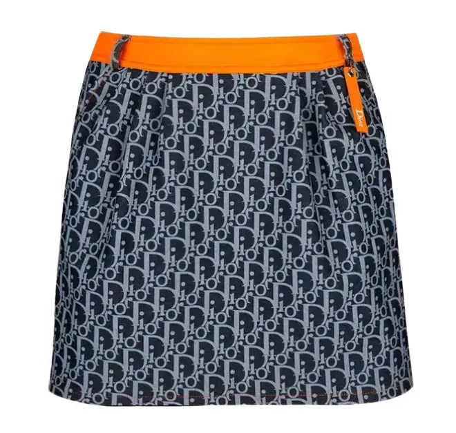 Pre-owned Christian Dior Trotter Skirt Navy 2005