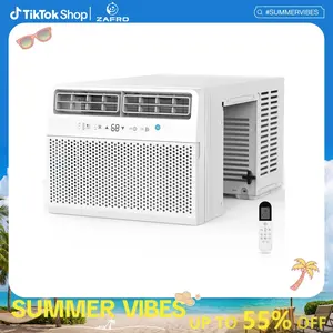 ZAFRO  Window Air Conditioners, 24H Timer Energy-saving Window AC Units, Full Window View, Easy to Install, White