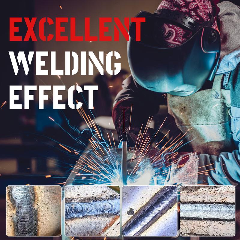 132A Mini Portable Welding Machine AC 110V Smart Conversion LED Display Digital MMA Arc Welder with Over-heating Protection & Easy Carry