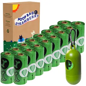 DGAPHRO Lavender-Scented Green Dog Poop Bags, 16 Rolls (240 Bags) Thick Leak-Proof with Dispenser & Leash Clip for Pet Cleanup, Outdoor Sports & Outdoor Accessories Use