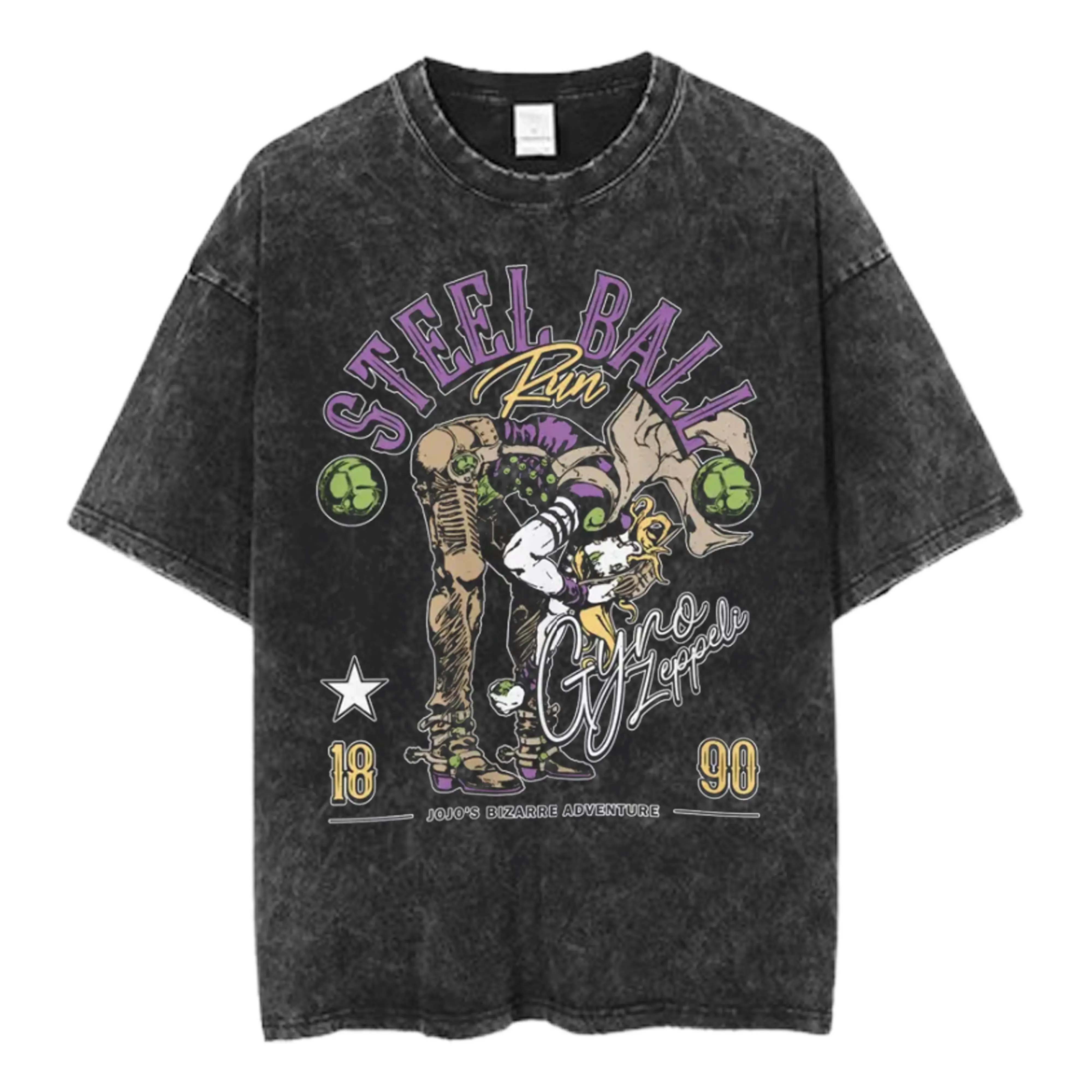 承認欲求爆発　Zepp USAGI SAN Vintage T-shirt Vintage Gyro Zeppeli Steel Ball Run Graphic Tee, JoJo's Bizarre