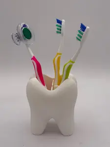 Tooth shaped toothbrush holder, Brush holder tooth shaped