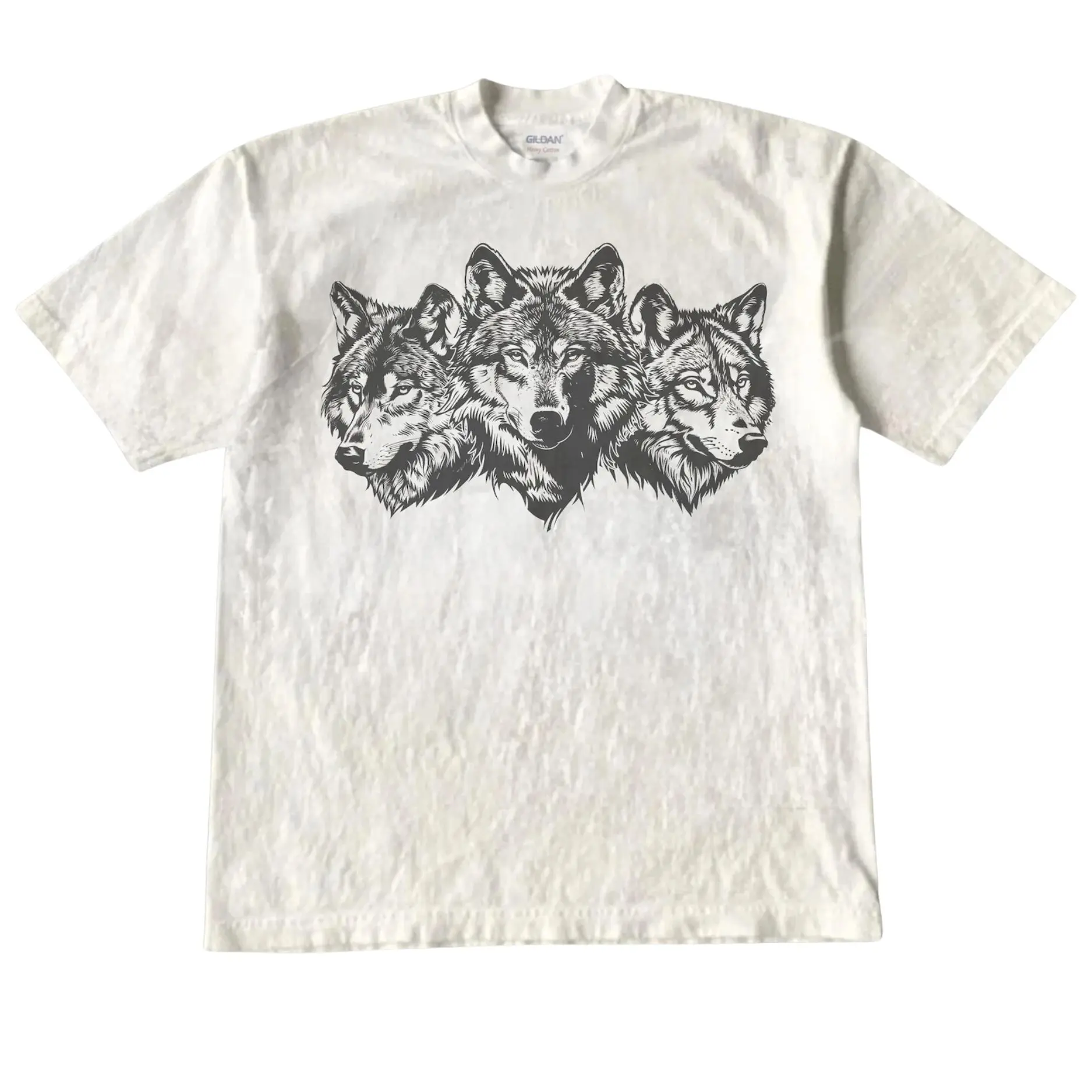 Wolf Vintage 90s Graphic Style Tshirt, Grunge Retro Howling Wolf Faded T-Shirt, Nature Y2k Streetwear, Unisex Streetwear Tee,  2000s Wolf Gift, Wolf Tee Lover Hoodie Menswear
