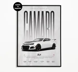 Camaro ZL1 Poster | Hyper Car Poster | Super Car Print | Art Print | Poster | Home Decor | Wall Decor