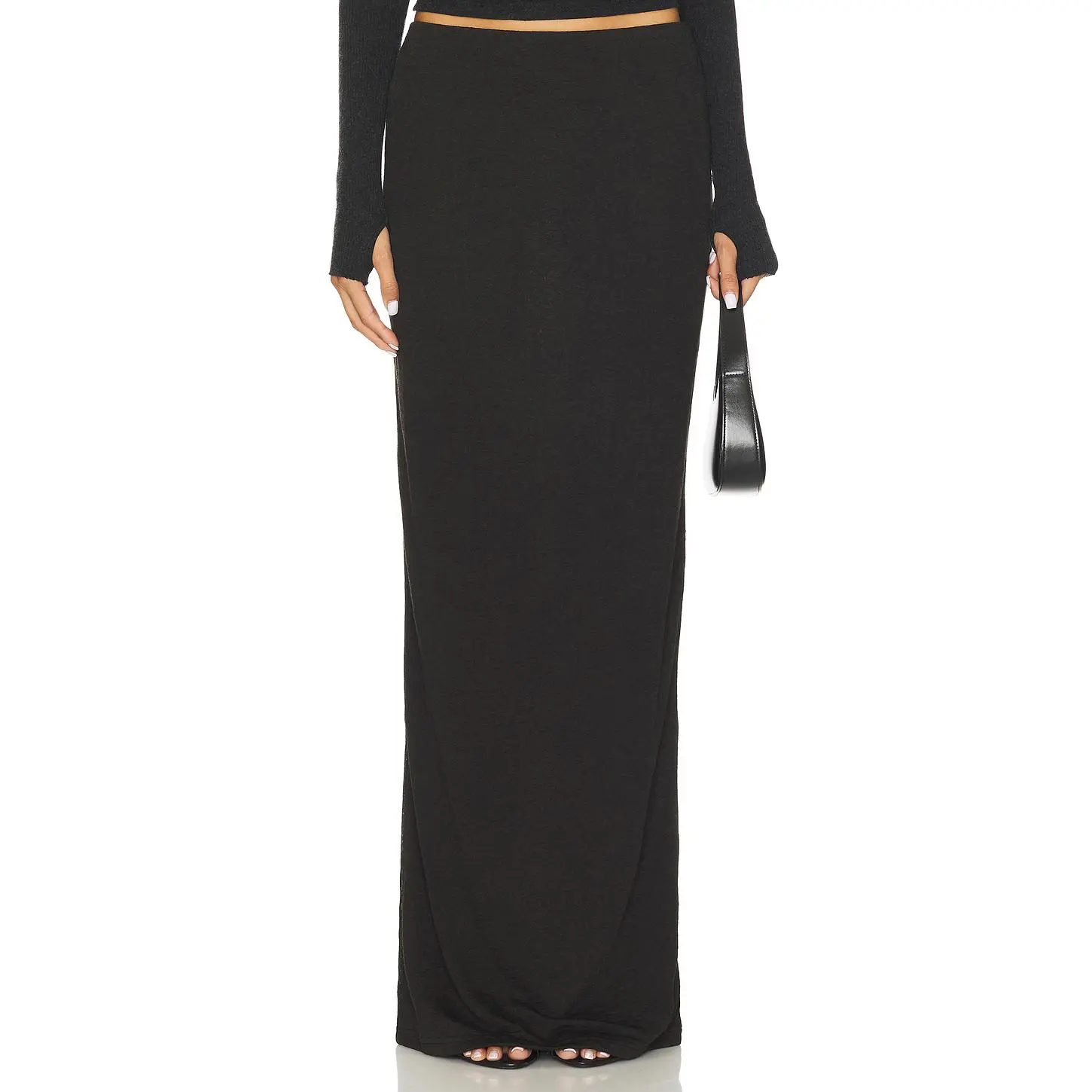 SNDYS Tilde Maxi Skirt in Black
