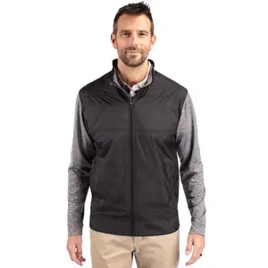 Cutter & Buck Stealth Hybrid Quilted Mens Full Zip Windbreaker Jacket