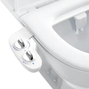 Bidet Attachment for Toilet, Non-Electric Self-Cleaning Dual Nozzle (Feminine/Bidet Wash) Toilet Bidet, Fresh Cold Water Sprayer Bidets for Existing Toilets...