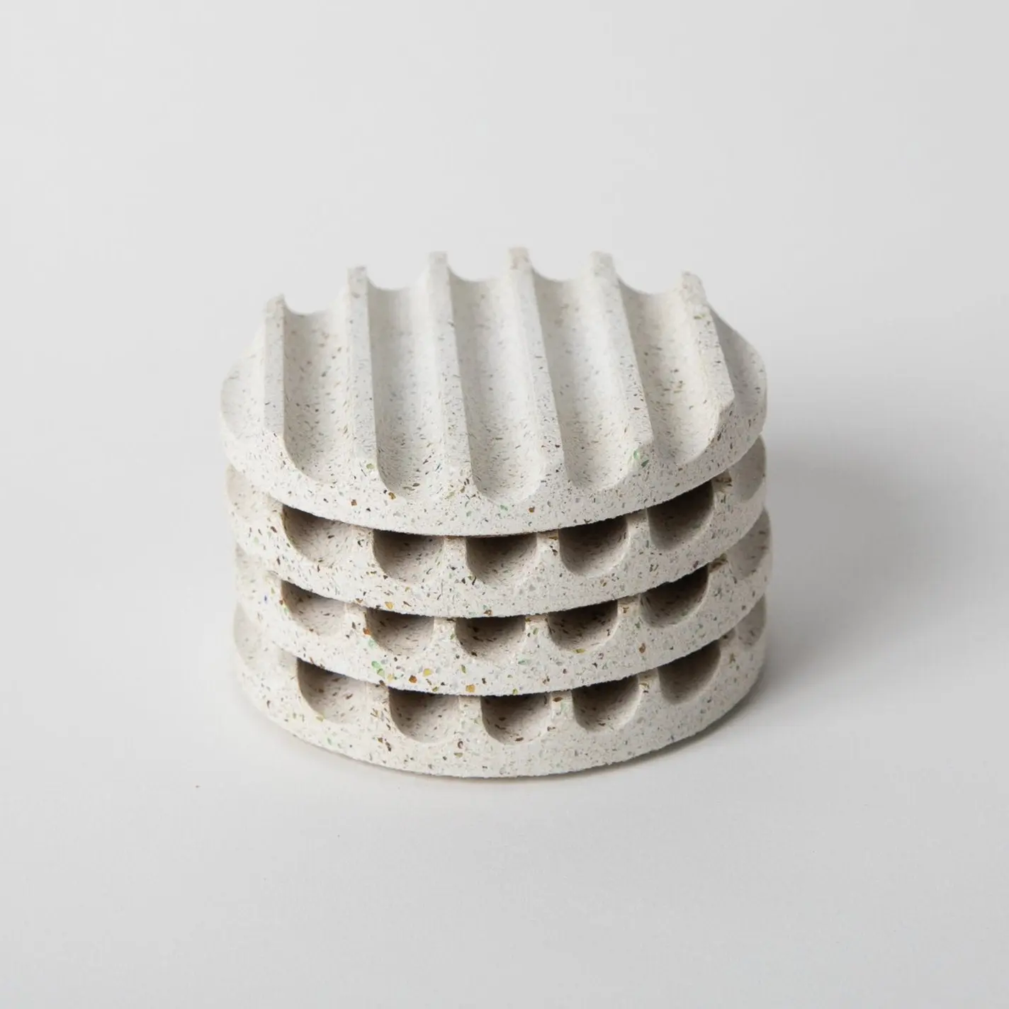 Coaster Set | White Terrazzo