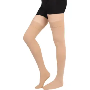 Thigh High Compression Socks Women, 20-30mmHg Compression Stockings for Women Men, Closed Toe Graduated Compression Socks with Silicone Band for Varicose Veins, Edema, Post-Surgery