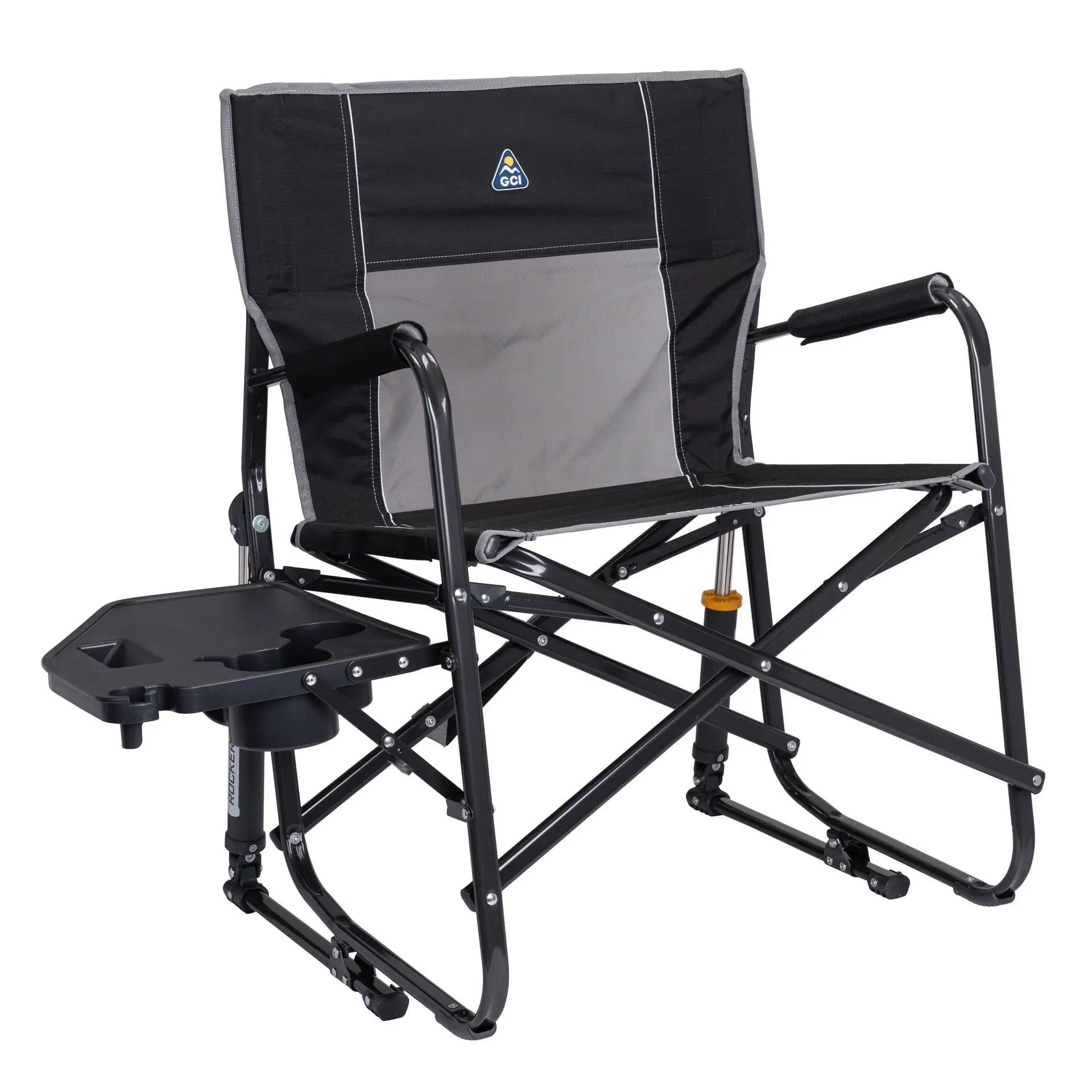 GCI Outdoor Freestyle Rocker XL with Side Table Oversized Rocking Camp Chair