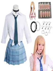 Kitagawa Marin Cosplay Anime My Dress Up Darling Kitagawa Marin Cosplay Costume Dresses Uniform School Girl Uniform