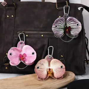 [NEW]  Orchid Bag Charm Keychain – Creative Floral Accessory
