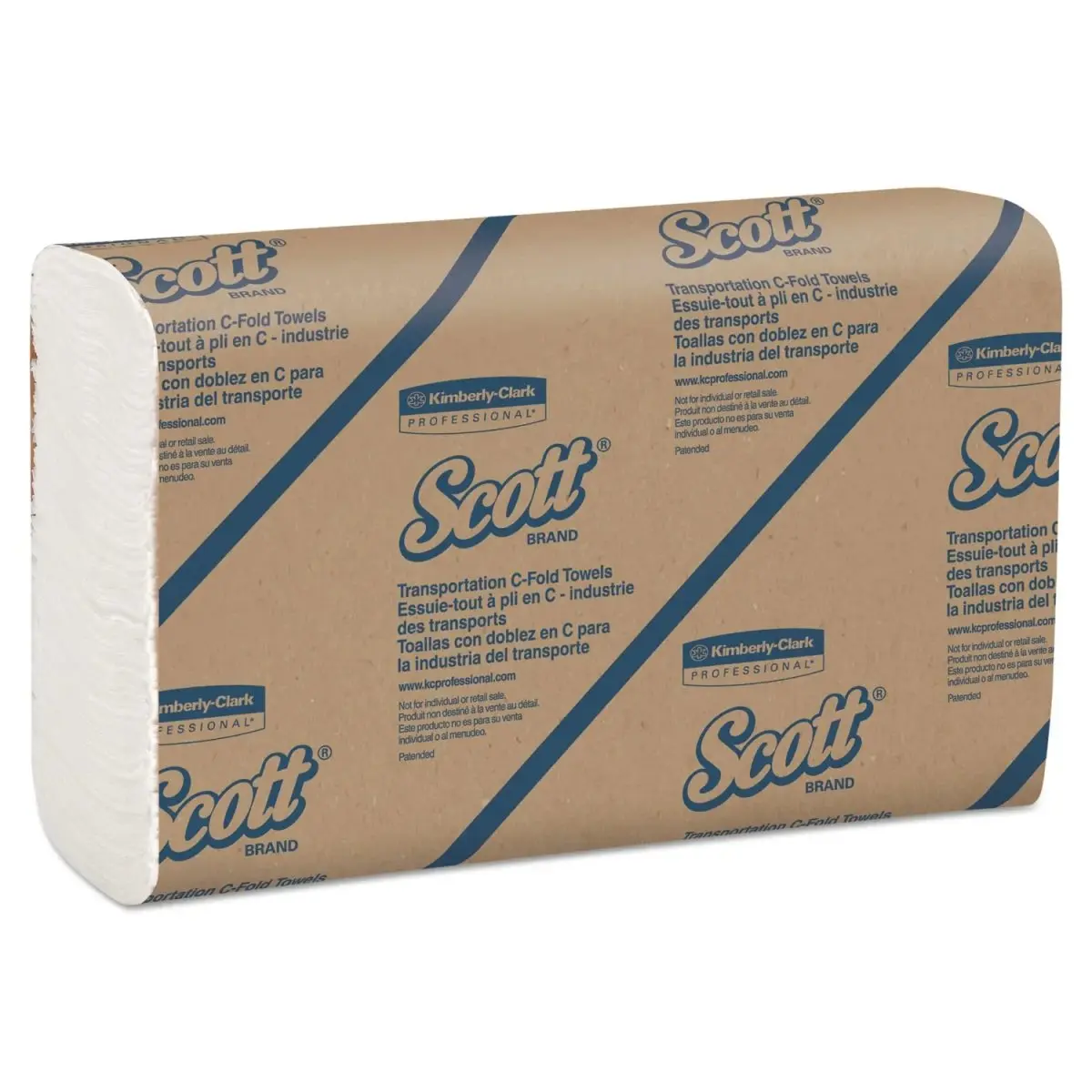 Scott  13.25 x 10.1 in. C-Fold Paper Towels - 1 Ply - White - Pack of 12, Cleaning, Wood