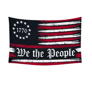 Vintage We The People 1776 Flag - Double Sided Outdoor Betsy Ross 13 Star American Rebel Indoor Garden Decoration american flag tapestry valentine's gift for bf