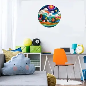 Hot Selling DIY Felt Painting Kit with Embroidery Frame, Home Decor Craft Supplies, Needle Felting Materials, Artistic Hobby Set