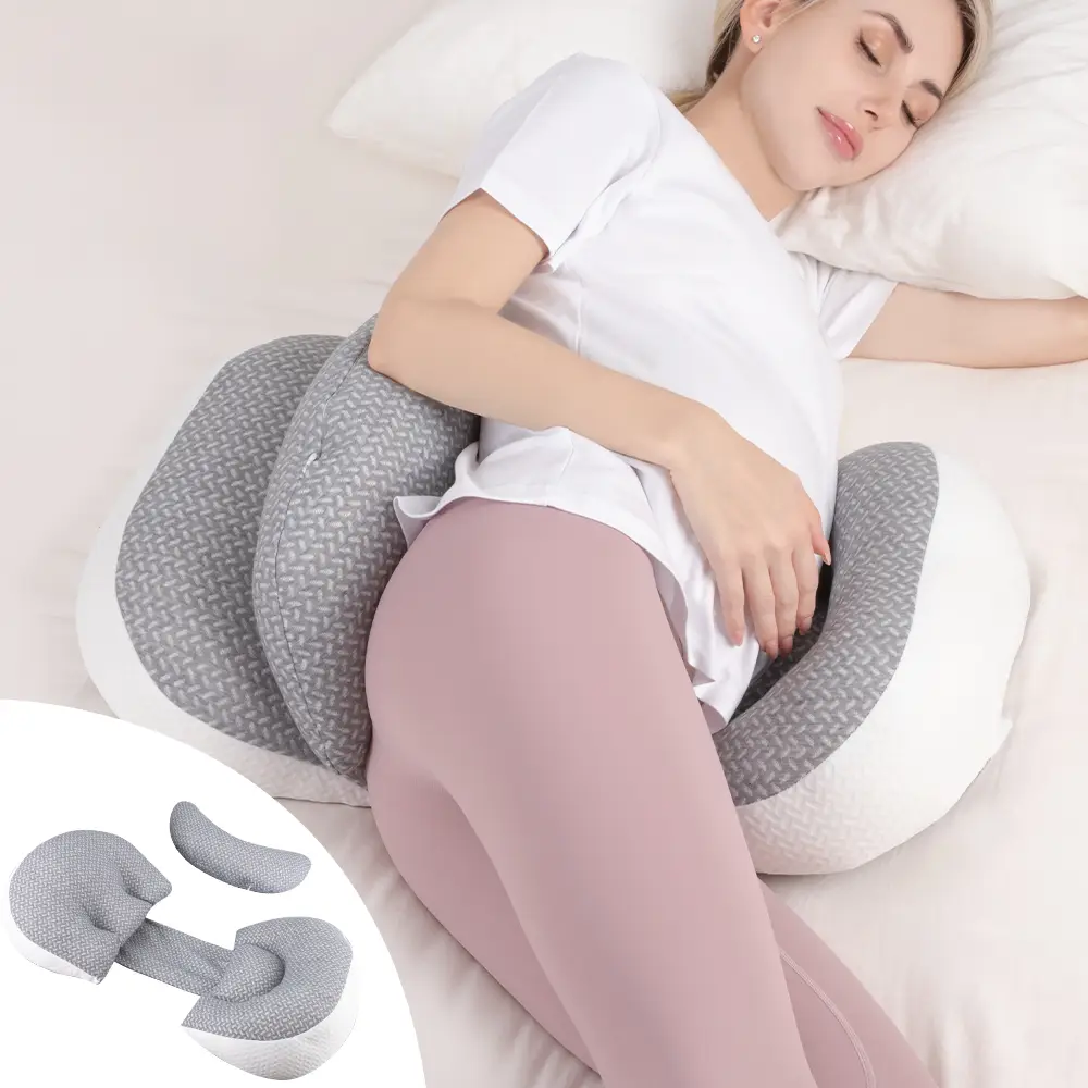 Chilling Home Portable Pregnancy Pillow for Sleeping,Pregnancy Wedge Pillow, Body Pillow Support for Back, Belly, Waist