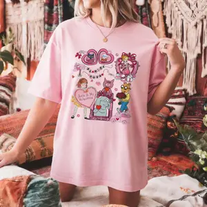 Comfort Colors Coquette Bow Children's Book Valentine Shirt, Teacher Library Book Club Kindergarten School, Valentine Day Shirt