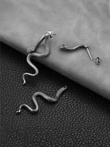 Vintage Snake Design Earrings, Ear Studs, Fashionable Jewelry for Women, Trendy All-match & Exquisite Jewelry for Birthday Gift, Fashionable Jewelry Accessories