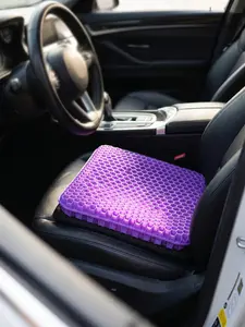 Gel Seat Cushion for Long Sitting, Double Thick Office Desk Home Wheelchair Seat Cushions for Back Hip Sciatica Tailbone Pain Sore Pressure Relief, Gel Cooling Game Chair Pads for Car Truck Driver Ergonomic Memory Breathable