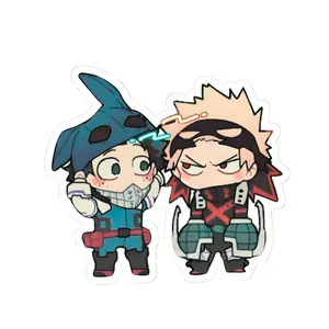 MHA Deku Izuku Midorya Bakugo Katsuki Kacchan Chibi Manga Cute Anime Sticker Gift Otaku Weeb