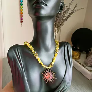 Sun and Moon Citrine Necklace
