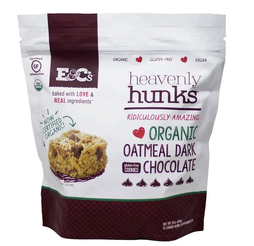 Heavenly Hunks Organic Oatmeal Dark Chocolate 22 oz Gluten-free Cookies