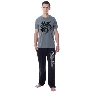 Supernatural Mens' Join The Hunt Anti-Possession Sleep Pajama Set