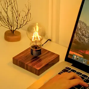 Magnetic Levitation Light Bulb - 360° Rotating Touch Control Desk Lamp for Night Lights & Decorative Lighting Modern Design with Versatile Use