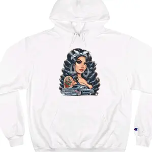 Mexican Latina Floral Design Women's Hoodie Sweater - Comfortable Casual Pullover - Womenswear, Sweaters