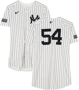 Tim Hill New York Yankees Game-Used #54 White Pinstripe Jersey vs. Cleveland Guardians on October 14, 2024 - Fanatics Authentic Certified