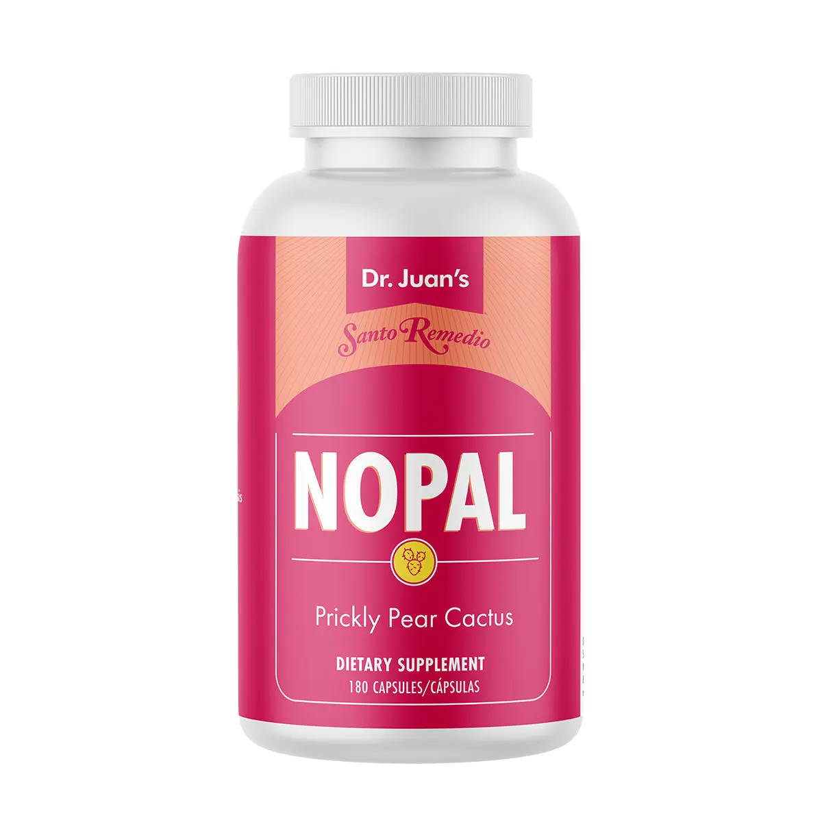 Santo Remedio Nopal, Sugar and Gluten Free Dietary Supplement, Prickly Pear Cactus Dietary Supplement, 700 mg, 180 Capsules, 90 Servings Per Container Healthcare Natural