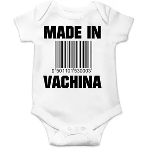 Fashions Made in VaChina Baby Bodysuit Funny Cute Baby Girl Clothing or Boy Outfit Infant Romper