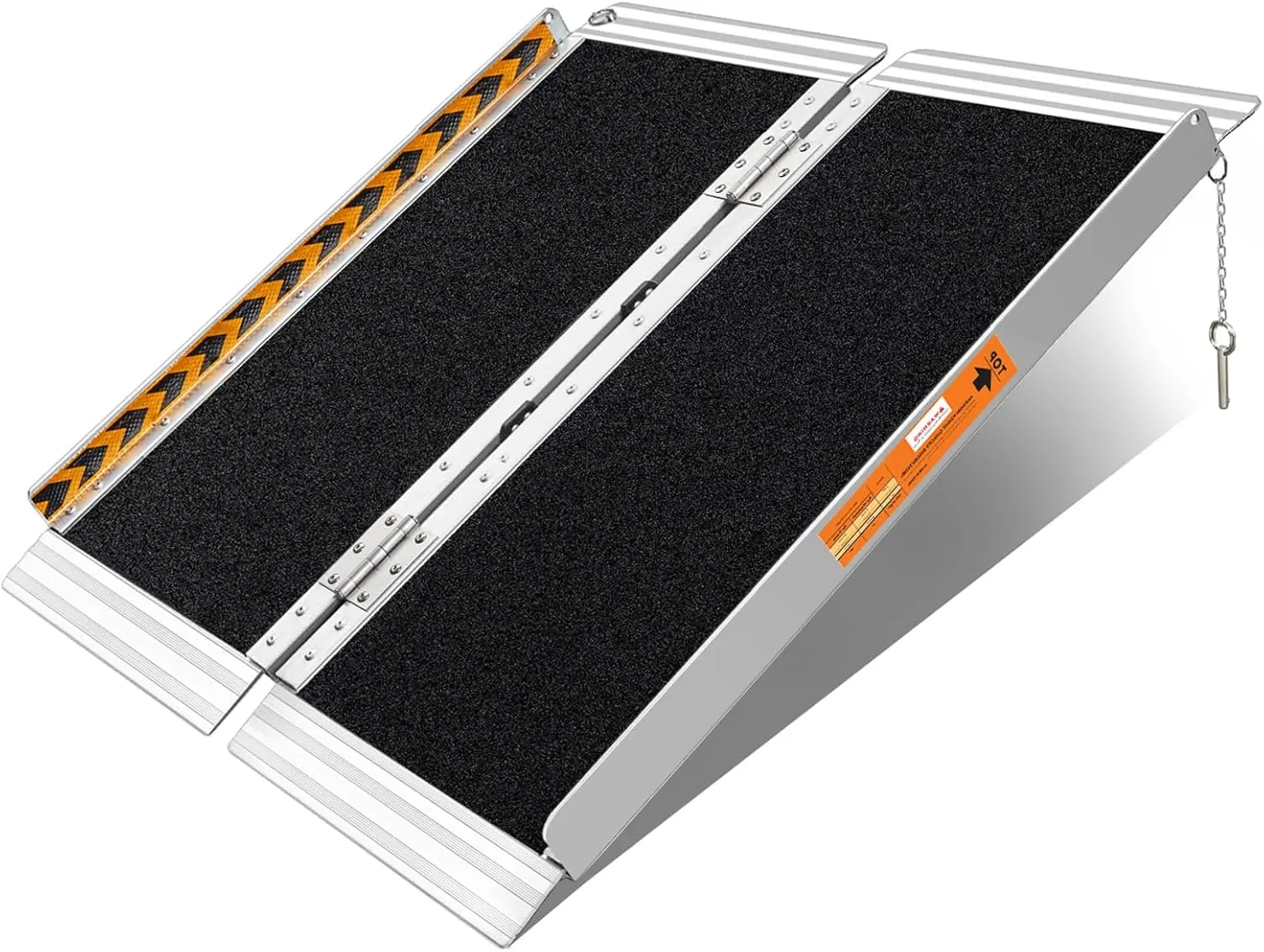 3 Feet Portable Wheelchair Ramp, Non-Skid Aluminum Handicap Ramps with Handle, Folding Threshold Wheel Chair Ramp for Home Steps, Stairs, Entry, Threshold, Curbs, Stairs, 800LBS Capacity