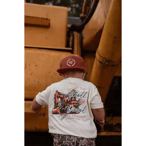 Youth & Toddler Smell Of Diesel Fuel Southern-style boys clothing toddler outfits, graphic tees, hoodies & crewnecks for outdoor-loving country 3FLT