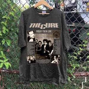 Vintage The Cure TShirt Graphic Cotton Unisex